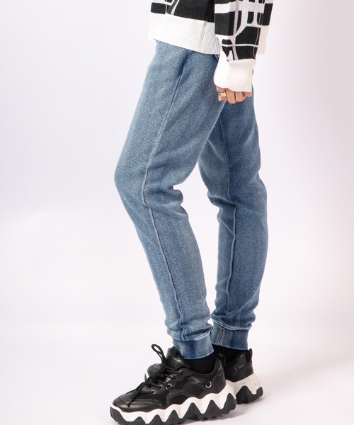 EVOLUTION(エボリューション)の「Indigo shaggy lined jogger pants / インディゴ 裏シャギージョガーパンツ unisex(その他パンツ・メンズ・サックスブルー/ネイビー・XL/XXL/L/M)」の10枚目の写真