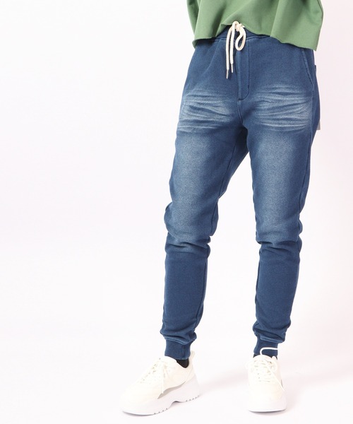 EVOLUTION(エボリューション)の「Indigo shaggy lined jogger pants / インディゴ 裏シャギージョガーパンツ unisex(その他パンツ・メンズ・サックスブルー/ネイビー・XL/XXL/L/M)」の14枚目の写真