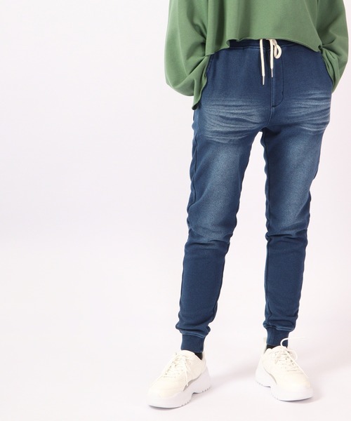 EVOLUTION(エボリューション)の「Indigo shaggy lined jogger pants / インディゴ 裏シャギージョガーパンツ unisex(その他パンツ・メンズ・サックスブルー/ネイビー・XL/XXL/L/M)」の13枚目の写真