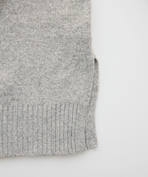 Chaco closet（チャコ クローゼット）の「ハーフジップニットワンピース（ワンピース・レディース・グレー/ブラック/アイボリー・FREE）」の9枚目の写真