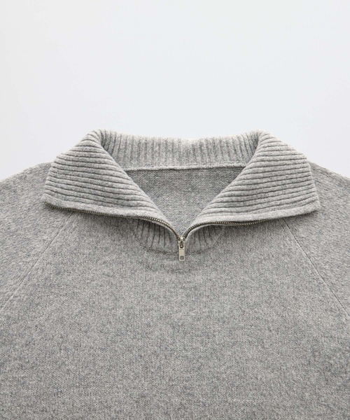 Chaco closet（チャコ クローゼット）の「ハーフジップニットワンピース（ワンピース・レディース・グレー/ブラック/アイボリー・FREE）」の19枚目の写真