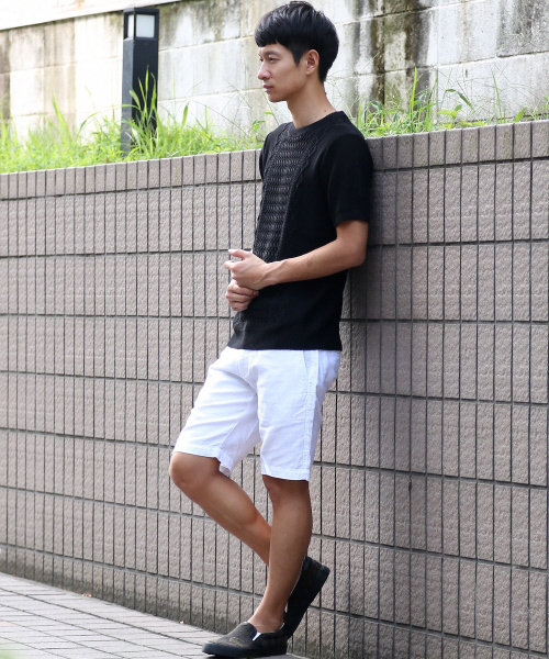 ABAHOUSE（アバハウス）の「ｼﾙﾊﾟﾛﾝｱﾗﾝ ﾆｯﾄTｼｬﾂ（ニット/セーター・メンズ・ホワイト/ブラック/カーキ・3/4/2）」の17枚目の写真