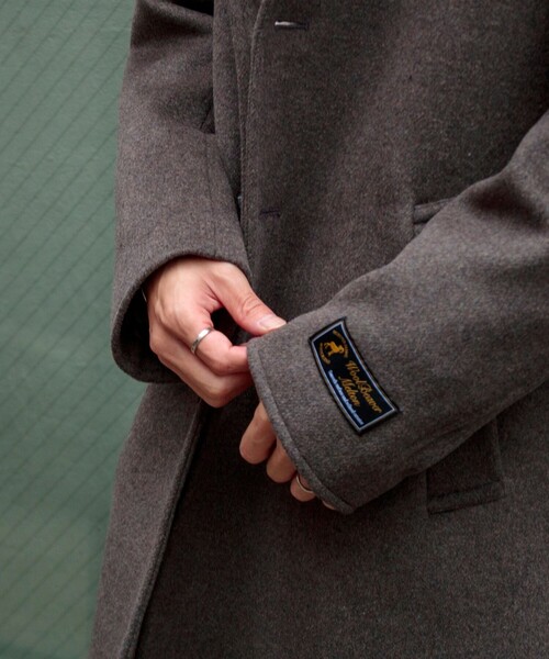 GLOSTER（グロスター）の「【GLOSTER/グロスター】Wool Beaver メルトン チェスターコート（チェスターコート・メンズ・オリーブ/キャメル/ダークネイビー・S/M/L）」の21枚目の写真