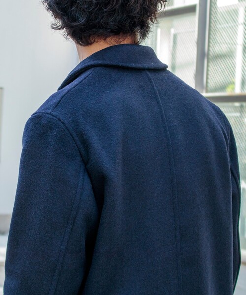 GLOSTER（グロスター）の「【GLOSTER/グロスター】Wool Beaver メルトン チェスターコート（チェスターコート・メンズ・オリーブ/キャメル/ダークネイビー・S/M/L）」の16枚目の写真