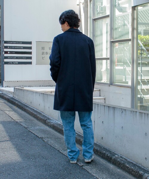 GLOSTER（グロスター）の「【GLOSTER/グロスター】Wool Beaver メルトン チェスターコート（チェスターコート・メンズ・オリーブ/キャメル/ダークネイビー・S/M/L）」の20枚目の写真