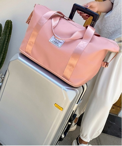 Coo+i(クーイ)の「拡張機能付きボストンバッグ(ボストンバッグ・レディース・ラベンダー/ブラック/スモークピンク/グレー/ブルー/ピンク/ライトブルー・FREE)」の12枚目の写真