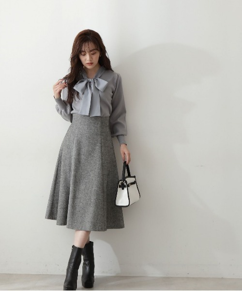 PROPORTION BODY DRESSING（プロポーションボディドレッシング）の「２ＷＡＹボウタイニット / 1213170104（ニット/セーター・レディース・ライトグリーン/オフホワイト/ブルー・FREE）」の7枚目の写真