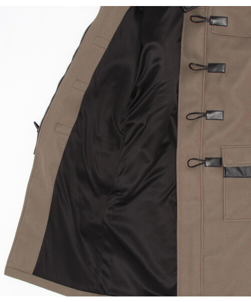 semantic design(セマンティックデザイン)の「セマンティックデザイン/semantic design ウールライク ロングダッフルコート(ダッフルコート・メンズ・ブラック/ベージュ・X-LARGE/S/MEDIUM/LARGE)」の5枚目の写真