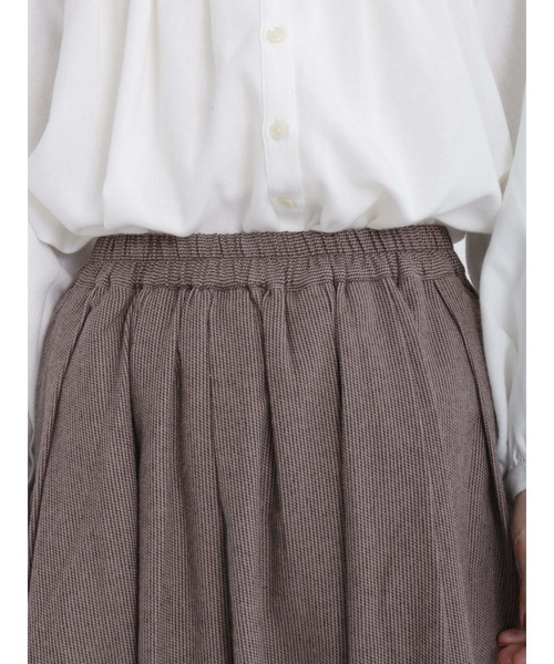 Samansa Mos2（サマンサ モスモス）の「柄アソートタックギャザースカート（スカート・レディース・オフホワイト/ブルー/モカ/チャコール・ﾌﾘ-）」の18枚目の写真