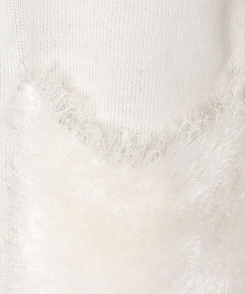 ANAYI（アナイ）の「フェザーヤーンコンビカーディガン（カーディガン/ボレロ・レディース・ブラック/オフホワイト・38/36）」の20枚目の写真