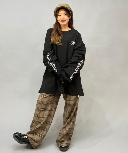 TOY　MACHINE（トイ　マシーン）の「【ムラサキスポーツ限定】TOY MACHINE/トイマシーン ビッグシルエット スリーブプリント バックプリントロンT MTMPDLT2（Tシャツ/カットソー・メンズ・ブラック×ブラック/ホワイト×ブラック/パープル系その他・L/M/XL）」の16枚目の写真