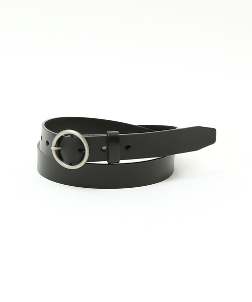 ABAHOUSE(アバハウス)の「OILED LEATHER BLACK NARROW BELT / ブラックレザー ナローベルト シリーズ/ユニセックス(ベルト・メンズ・その他1/その他2/その他3/その他4/その他5/その他6・フリー)」の6枚目の写真