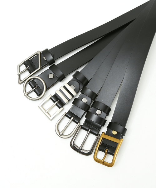 ABAHOUSE(アバハウス)の「OILED LEATHER BLACK NARROW BELT / ブラックレザー ナローベルト シリーズ/ユニセックス(ベルト・メンズ・その他1/その他2/その他3/その他4/その他5/その他6・フリー)」の7枚目の写真