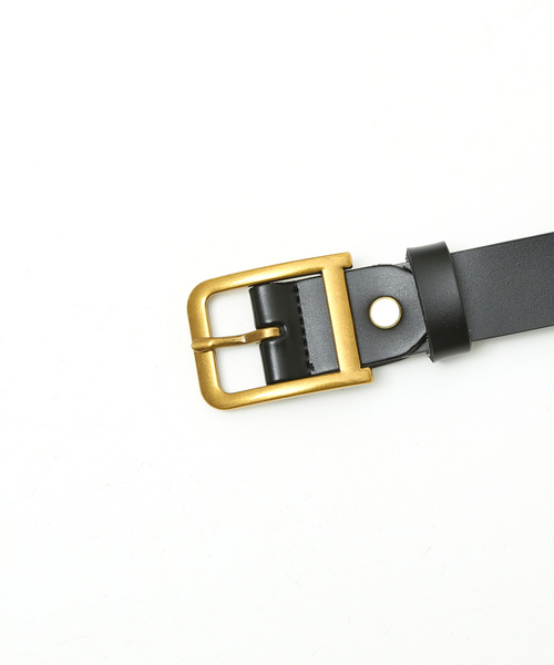 ABAHOUSE(アバハウス)の「OILED LEATHER BLACK NARROW BELT / ブラックレザー ナローベルト シリーズ/ユニセックス(ベルト・メンズ・その他1/その他2/その他3/その他4/その他5/その他6・フリー)」の9枚目の写真