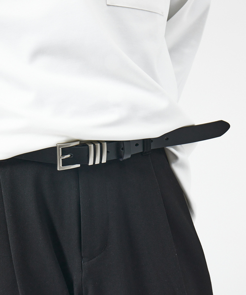 ABAHOUSE(アバハウス)の「OILED LEATHER BLACK NARROW BELT / ブラックレザー ナローベルト シリーズ/ユニセックス(ベルト・メンズ・その他1/その他2/その他3/その他4/その他5/その他6・フリー)」の13枚目の写真