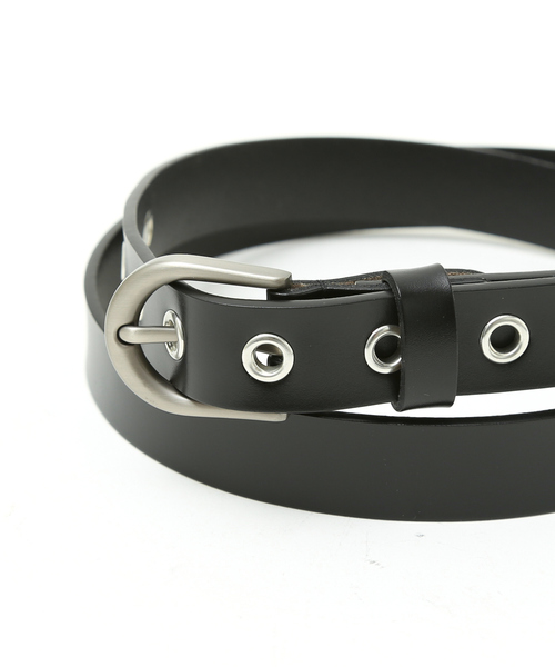ABAHOUSE(アバハウス)の「OILED LEATHER BLACK NARROW BELT / ブラックレザー ナローベルト シリーズ/ユニセックス(ベルト・メンズ・その他1/その他2/その他3/その他4/その他5/その他6・フリー)」の17枚目の写真
