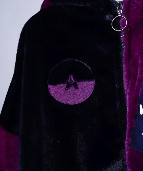 AFYF（エーエフワイエフ）の「AFYF FUR HOOD BLOUSON/ファーフードブルゾン（ブルゾン・メンズ・ブラック/ブラック×グリーン/ホワイト×ブラック/ブラック×パープル・FREE）」の11枚目の写真