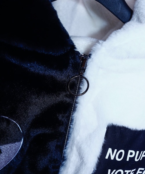 AFYF（エーエフワイエフ）の「AFYF FUR HOOD BLOUSON/ファーフードブルゾン（ブルゾン・メンズ・ブラック/ブラック×グリーン/ホワイト×ブラック/ブラック×パープル・FREE）」の20枚目の写真