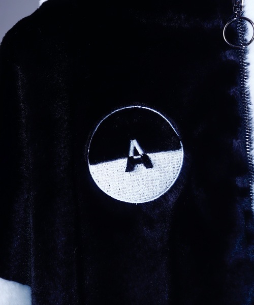 AFYF（エーエフワイエフ）の「AFYF FUR HOOD BLOUSON/ファーフードブルゾン（ブルゾン・メンズ・ブラック/ブラック×グリーン/ホワイト×ブラック/ブラック×パープル・FREE）」の21枚目の写真