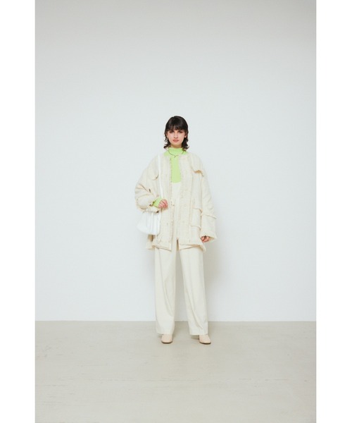 SLY(スライ)の「MINIMAL SQUARE BOOTS ミニマル スクエアブーツ(ブーツ・レディース・ブラック/アイボリー・LARGE/SMALL/MEDIUM)」の22枚目の写真