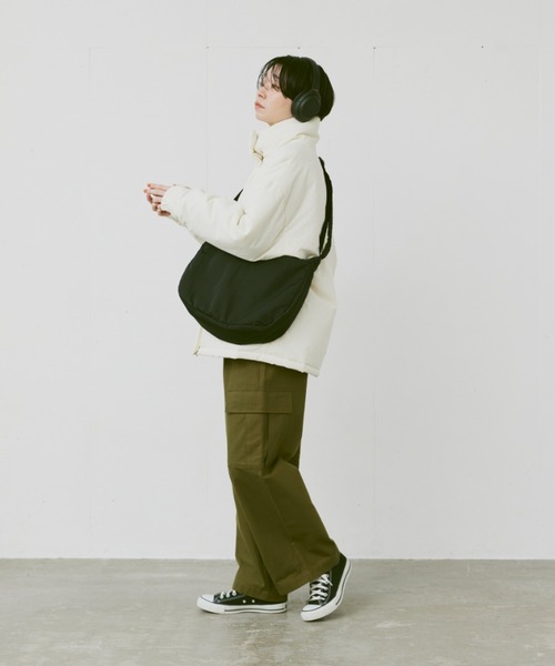 flaner（フラネ）の「nylon shoulder bag/ナイロンショルダーバッグ（ショルダーバッグ・レディース・ホワイト/ブラック・FREE）」の17枚目の写真