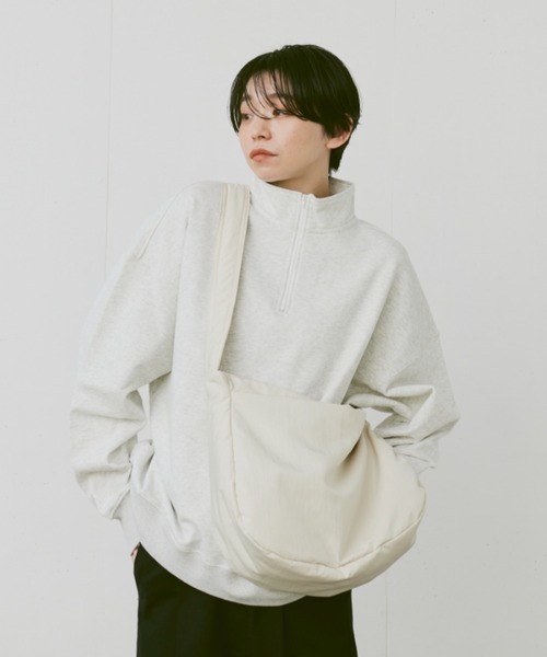 flaner（フラネ）の「nylon shoulder bag/ナイロンショルダーバッグ（ショルダーバッグ・レディース・ホワイト/ブラック・FREE）」の8枚目の写真