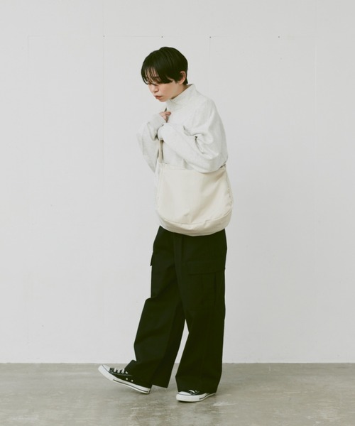 flaner（フラネ）の「nylon shoulder bag/ナイロンショルダーバッグ（ショルダーバッグ・レディース・ホワイト/ブラック・FREE）」の16枚目の写真