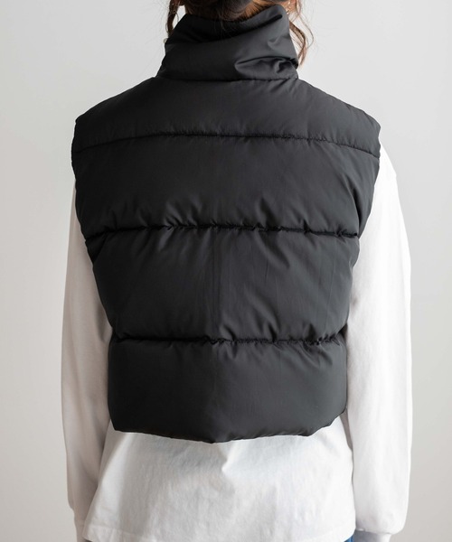 WEGO（ウィゴー）の「WEGO/ショートパデッドベスト（ダウンベスト・レディース・ホワイト/ブルー/ブラック・FREE）」の19枚目の写真