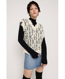 SLY | LIMITED ITEM 2WAY DAMAGE DESIGN VEST ツーウェイ ダメージ デザイン ベスト(ベスト)