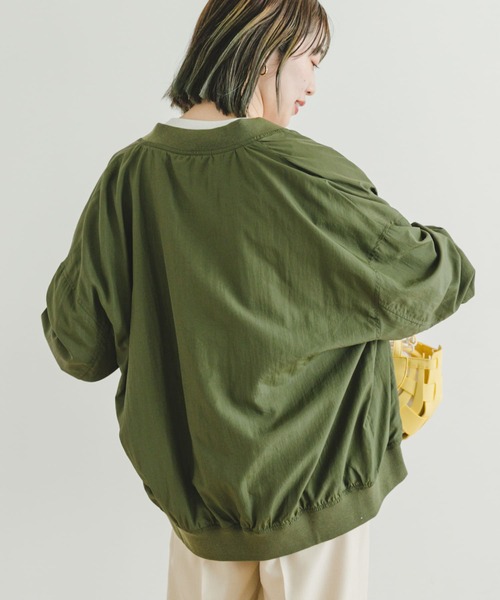 ナイロンリブブルゾン