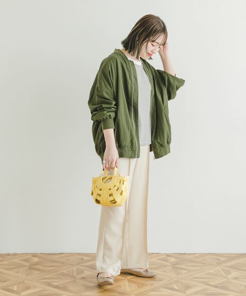 ナイロンリブブルゾン