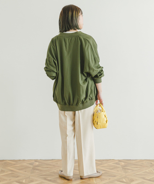 ナイロンリブブルゾン