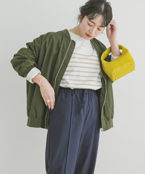 ナイロンリブブルゾン