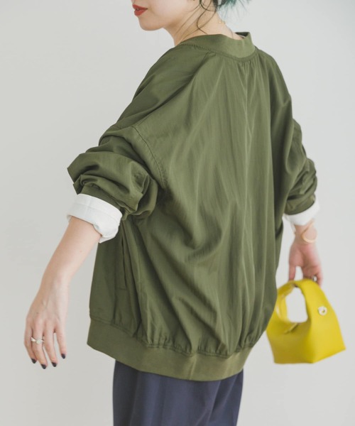 ナイロンリブブルゾン