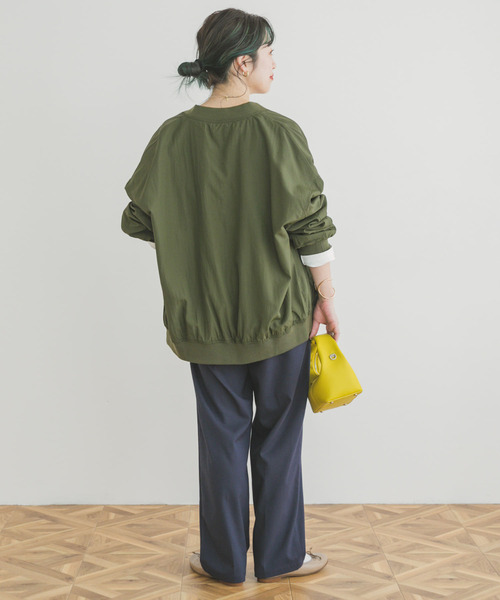 ITEMS URBANRESEARCH(アイテムズ アーバンリサーチ)の「ナイロンリブブルゾン(ブルゾン・レディース・ホワイト系その他/ブラック/カーキ・FREE)」の16枚目の写真