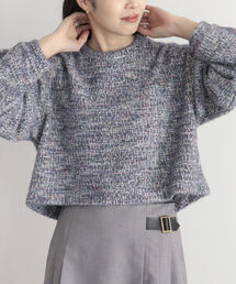 fredy emue | ファンシーニットソークロップドプルオーバー(Tシャツ/カットソー)