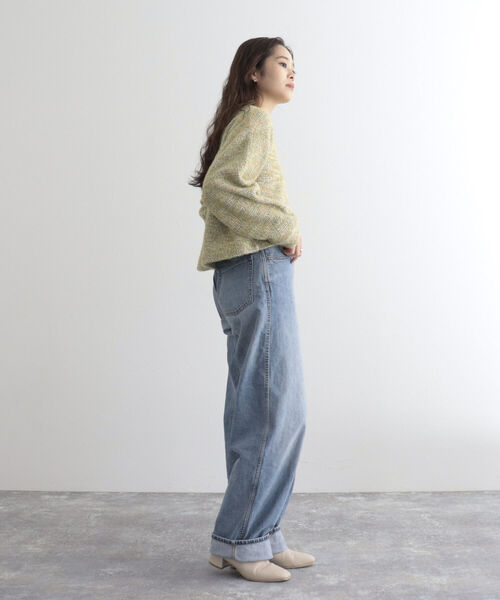 fredy emue（フレディエミュ）の「ファンシーニットソークロップドプルオーバー（Tシャツ/カットソー・レディース・イエロー/グレー/ライトパープル・38）」の11枚目の写真