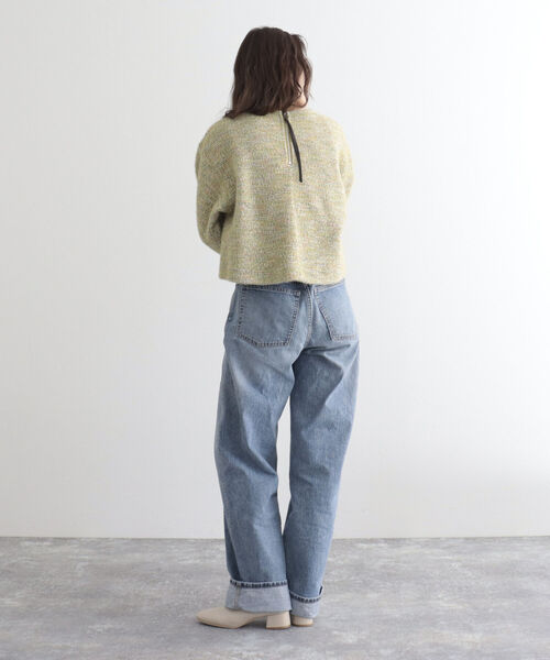 fredy emue（フレディエミュ）の「ファンシーニットソークロップドプルオーバー（Tシャツ/カットソー・レディース・イエロー/グレー/ライトパープル・38）」の12枚目の写真