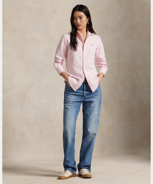 POLO RALPH LAUREN(ポロ ラルフ ローレン)の「クラシック フィット オックスフォード シャツ(シャツ/ブラウス・レディース・ピンク・8/12/0/2/4/10/6/00/14)」の7枚目の写真
