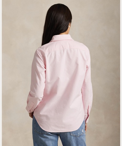 POLO RALPH LAUREN(ポロ ラルフ ローレン)の「クラシック フィット オックスフォード シャツ(シャツ/ブラウス・レディース・ピンク・8/12/0/2/4/10/6/00/14)」の4枚目の写真