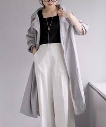 PUAL CE CIN | 撥水ナイロンチェスターコート(チェスターコート)