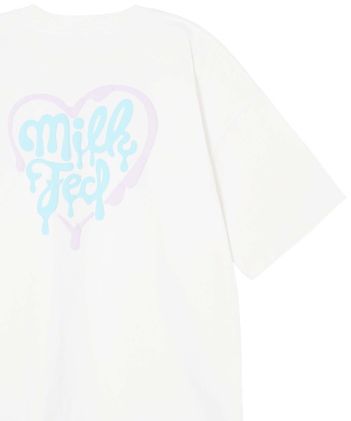MILKFED.（ミルクフェド）の「MELTY HEART WIDE S/S TEE（Tシャツ/カットソー・レディース・ホワイト/ブラック/オフホワイト/ライトピンク・ONE SIZE）」の3枚目の写真