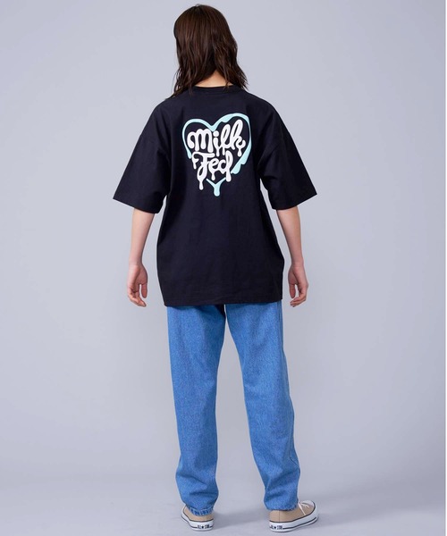 MILKFED.（ミルクフェド）の「MELTY HEART WIDE S/S TEE（Tシャツ/カットソー・レディース・ホワイト/ブラック/オフホワイト/ライトピンク・ONE SIZE）」の9枚目の写真