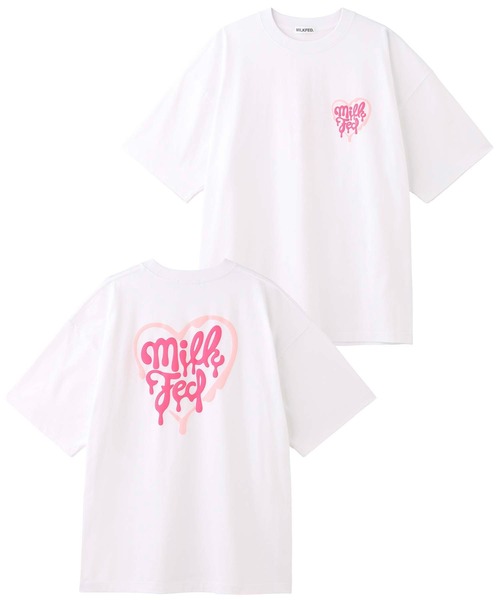 MILKFED.（ミルクフェド）の「MELTY HEART WIDE S/S TEE（Tシャツ/カットソー・レディース・ホワイト/ブラック/オフホワイト/ライトピンク・ONE SIZE）」の16枚目の写真