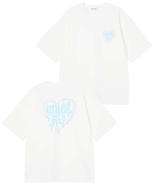 MILKFED.（ミルクフェド）の「MELTY HEART WIDE S/S TEE（Tシャツ/カットソー・レディース・ホワイト/ブラック/オフホワイト/ライトピンク・ONE SIZE）」の17枚目の写真