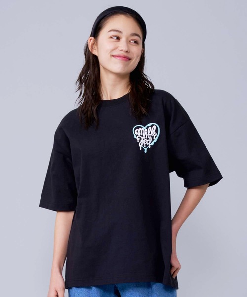 MILKFED.（ミルクフェド）の「MELTY HEART WIDE S/S TEE（Tシャツ/カットソー・レディース・ホワイト/ブラック/オフホワイト/ライトピンク・ONE SIZE）」の22枚目の写真