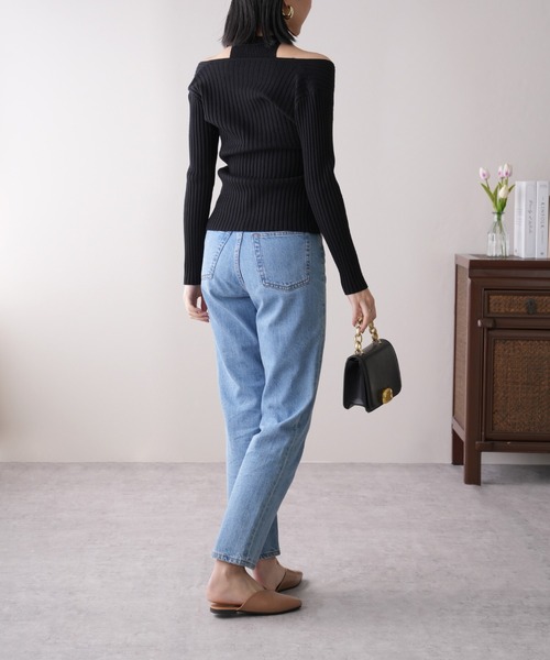 IAMUSE(アイアミューズ)の「〈SETアイテム〉オフショルダー×アメスリセットニットトップス S0913【IAMUSE】(ニット/セーター・レディース・ホワイト/グレー/ブラック・FREE)」の14枚目の写真