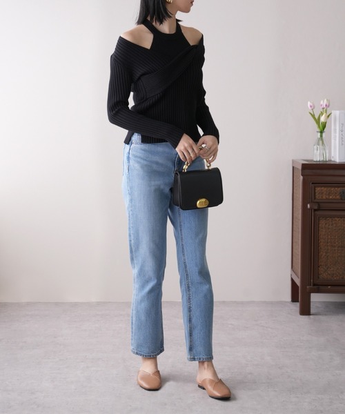 IAMUSE(アイアミューズ)の「〈SETアイテム〉オフショルダー×アメスリセットニットトップス S0913【IAMUSE】(ニット/セーター・レディース・ホワイト/グレー/ブラック・FREE)」の15枚目の写真