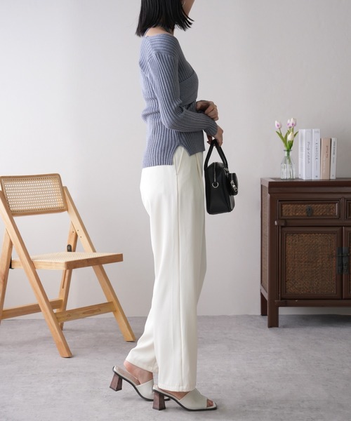 IAMUSE(アイアミューズ)の「〈SETアイテム〉オフショルダー×アメスリセットニットトップス S0913【IAMUSE】(ニット/セーター・レディース・ホワイト/グレー/ブラック・FREE)」の22枚目の写真