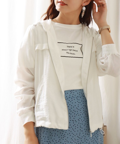 libelle more（リベル モア）の「シアーマウンテンパーカー　フード付きブルゾン（マウンテンパーカー・レディース・イエロー/ライトカーキ/ブラック/オフホワイト・M/L）」の2枚目の写真